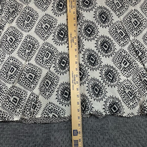 Coldwater Creek Women's Reversible Skirt Size XL (16) Black White Abstract Artsy - Picture 5 of 6